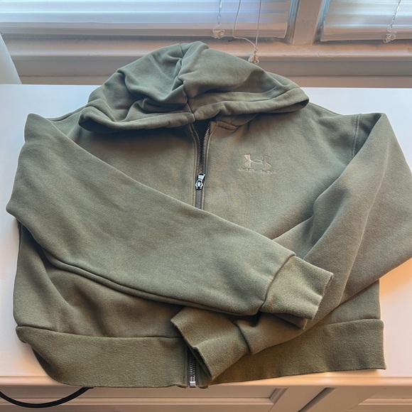 Under Armour Olive Green Hoodie - Picture 2 of 3